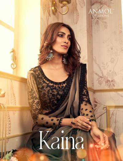 KAINA BY ANMOL CREATION GEORGETTE SAREE MANUFACTURER IN INDIA